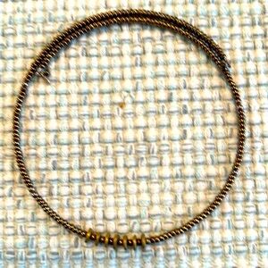 Retired Silpada bronze beads choker necklace, wrap style